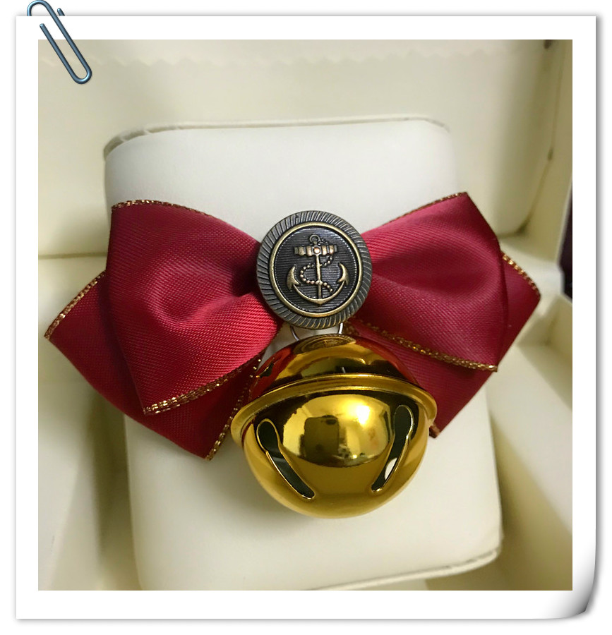 Dog Bell Collar Pet Bow Tie Bow Necklace Cat Teddy Small Large Dog Hanging Ornaments