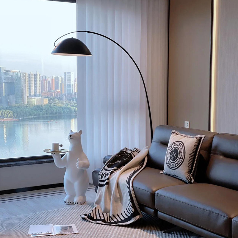 Fishing Lamp Floor Lamp Modern Simple Living Room Sofa Vertical Study Fishing Line Lamp Villa Model Room Decorative Lamp