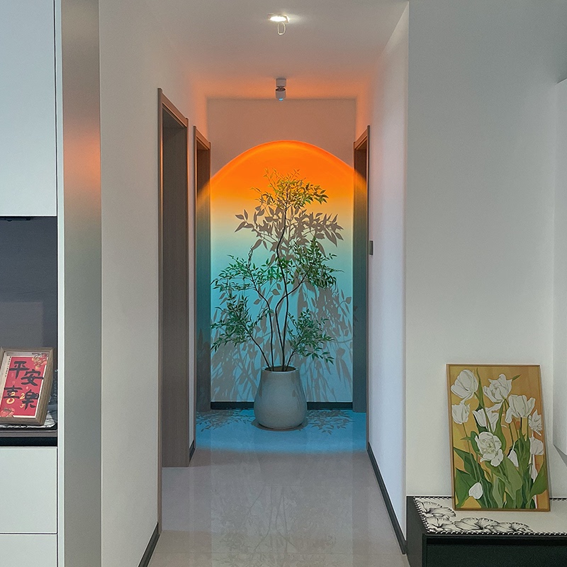 Fantom Break Dawn Tube Spotlight for Entryway, Projection of Sunset, Trendy Sunset Atmosphere, High-End and Stunning Corridor Lighting