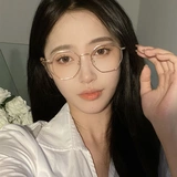 Металлические очки, объектив, в корейском стиле, по фигуре, защита глаз