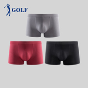 3 mảnh GOLF Golf Mens Flat góc dinia rắn màu eo thở Mordale bốn-góc quần trẻ quần.