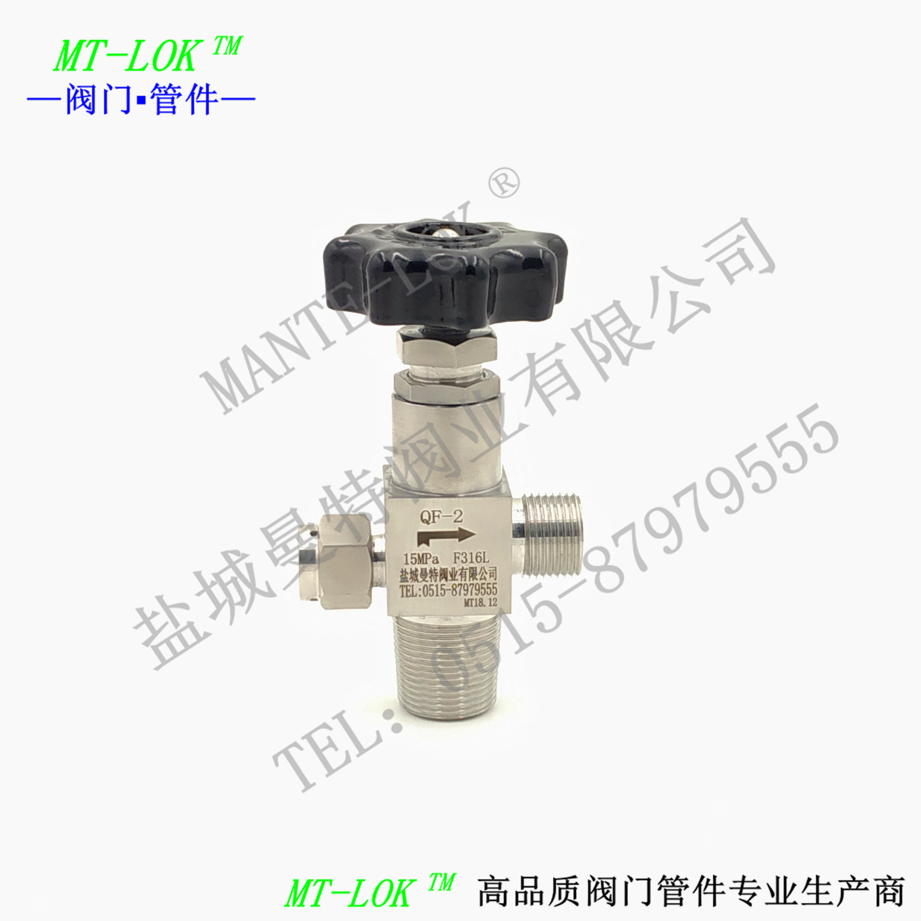 Stainless steel cylinder valve Cylinder valve for special gas QF-2 valve with safety device Cryogenic cylinder valve