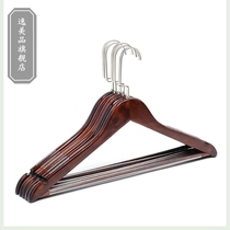 Solid Wood clothes rack vintage wooden hangers slide home clothing clothing store no trace hotel drying rack