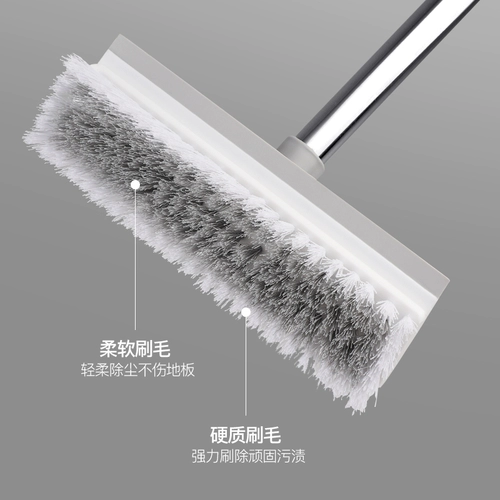 Увеличение двух -в одном ванной комнате с двойным использованием туалетной щетки для очистки плитки