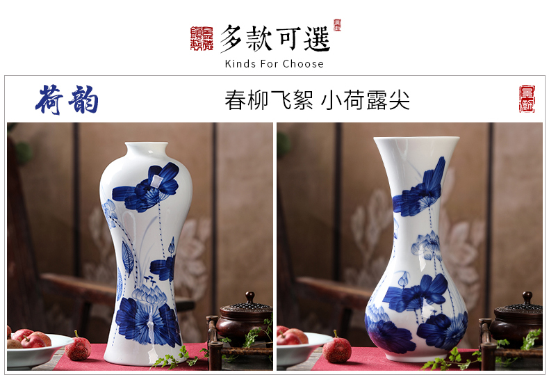 Jingdezhen ceramic vase modern hand - made porcelain decoration decoration household act the role ofing is tasted furnishing articles