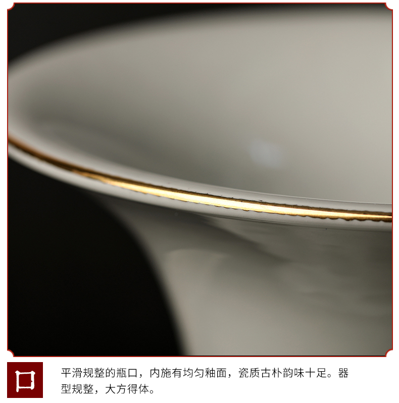 Jingdezhen ceramic floor has a long history in the big vase archaize manual sitting room furnishing articles furnishing articles hotel decoration