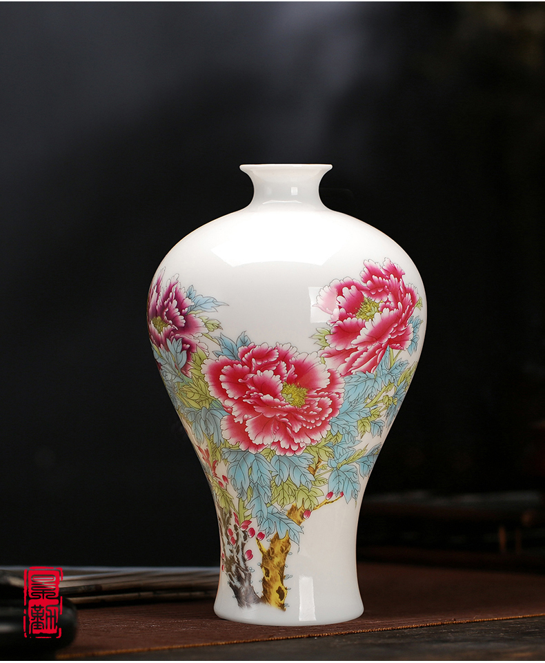 Jingdezhen porcelain ceramic vase sitting room 085 modern fashion white furnishing articles or household decoration decoration