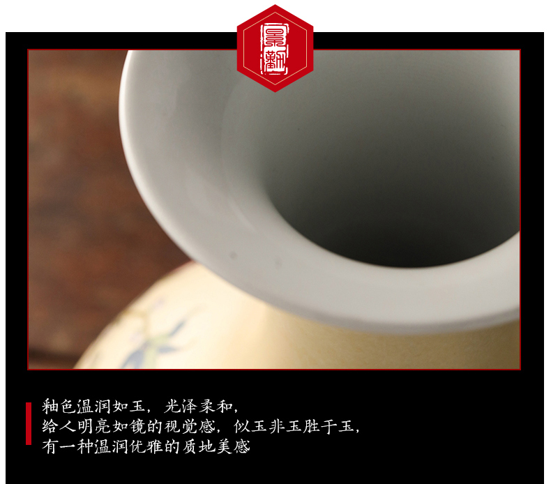 Xiantao live figure 417 jingdezhen ceramics vase gold bottle name plum modern fashionable household decoration furnishing articles