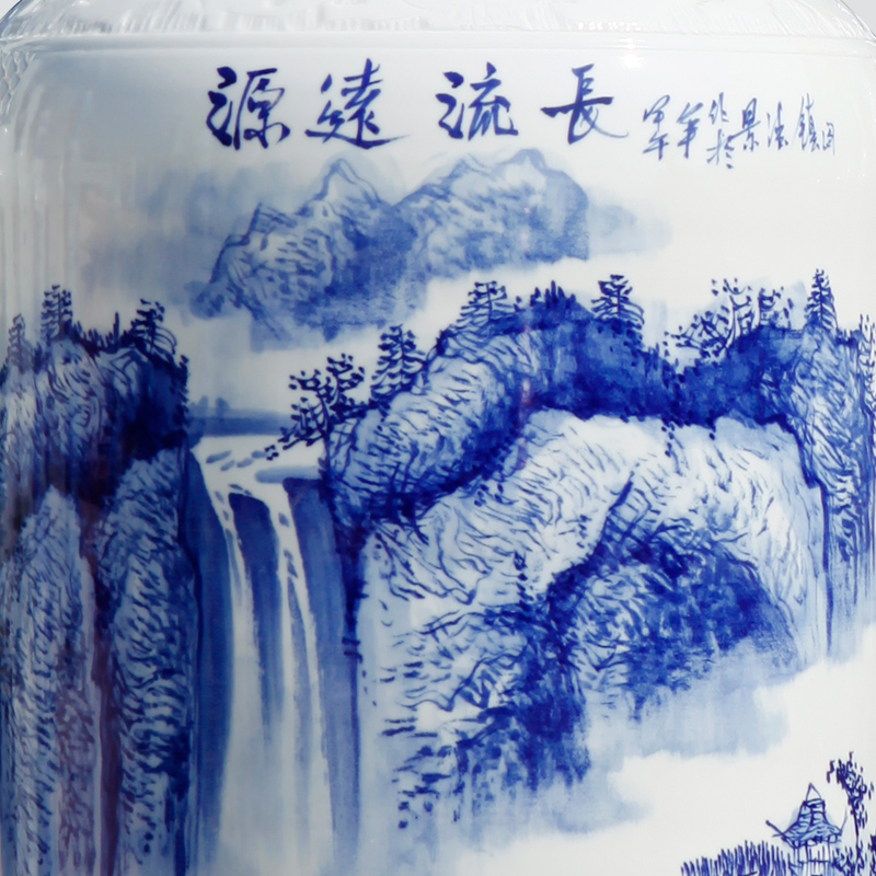 Jingdezhen ceramic floor big vase archaize jin rust is 1.8 to 2.2 meters sitting room place hotel decoration