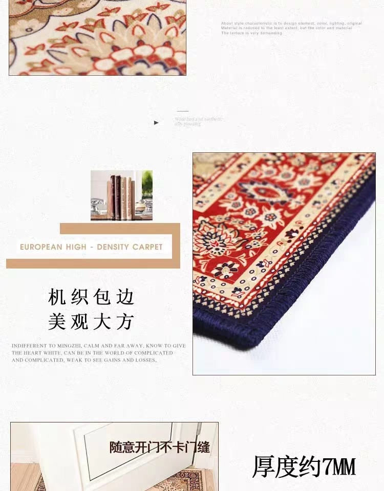 Phong cách châu Âu phòng khách thảm phòng khách sofa bàn cà phê mat cửa hàng đầy đủ cửa nhà Mỹ lối vào hiên chân mat có thể được tùy chỉnh - Thảm tấm trải sàn nhà