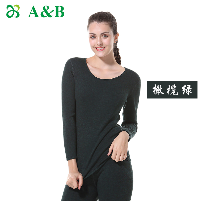 A- Bab ấm phù hợp với mùa thu và mùa đông womens hai lớp cộng với cộng với đồ lót dày quần ấm áp thoải mái mùa thu N810.