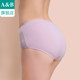 ab underwear women's lace mid-high waist antibacterial stretch cotton small boxer pants for women buttocks comfortable underwear 0116