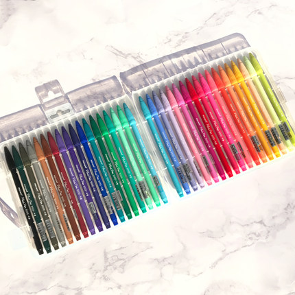 Munami 3000 water-based pen student fiber pen color hook line pen Black art stroke water-based gel pen Korean version of small fresh cute student color scribing pen Munami Stationery