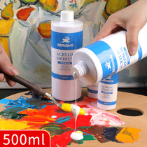Borgolino acrylic paint special mixing liquid Fluid painting casting material Media agent Waterproof hand-painted textile acrylic paint Clothes and shoes brightener Painting diluent to increase gloss
