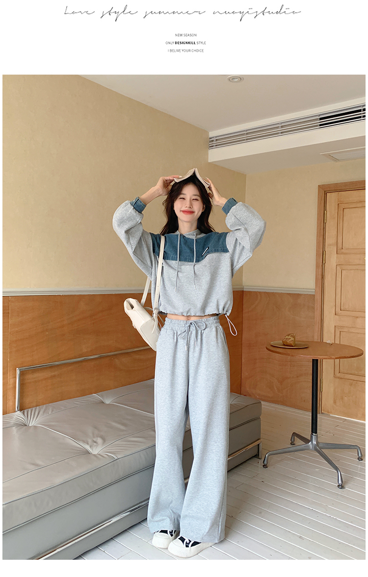 Set di felpe con cappuccio da cowboy con cuciture 157 (in precedenza 165A) -8618-P155-K218_voghion.com