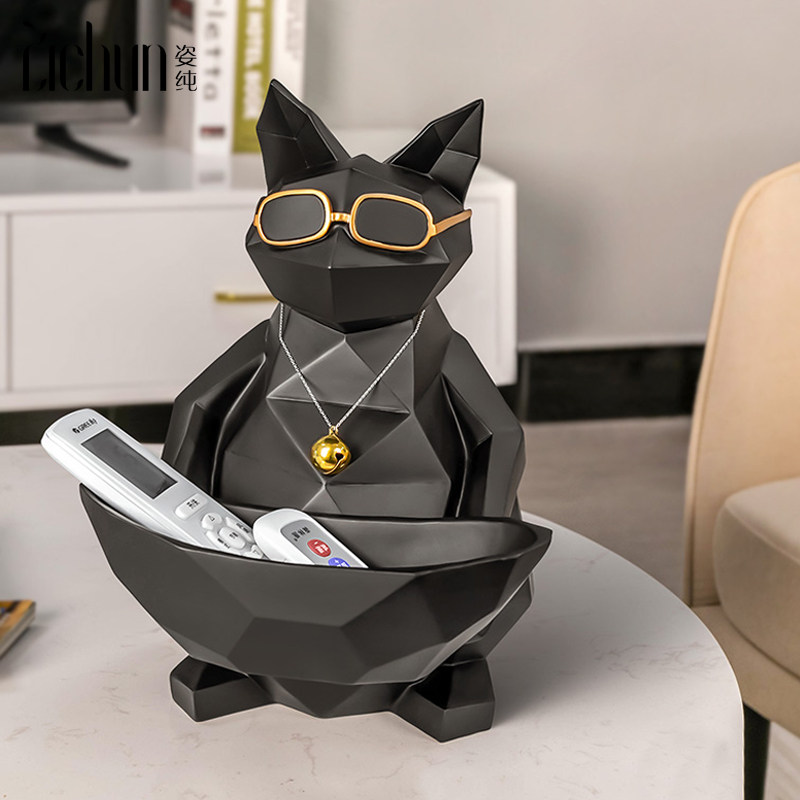 TV remote control containing box Miscellaneous Creative Nordic Uan-in-door Entrance Living Room Tea Table with key to contain the pendulum