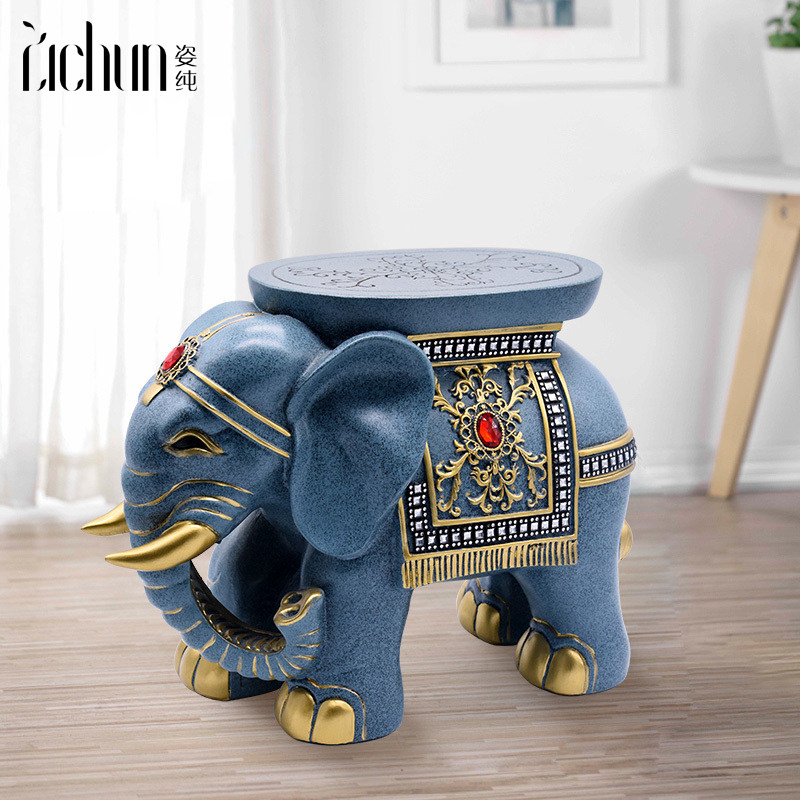 Entrance door containing stool storage stool for sitting people Home changing shoes Euro style light extravaganza Living Room Creative Elephant Chair