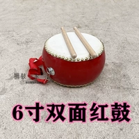 6 -двойные двойные красные барабаны Отправьте барабанную палку