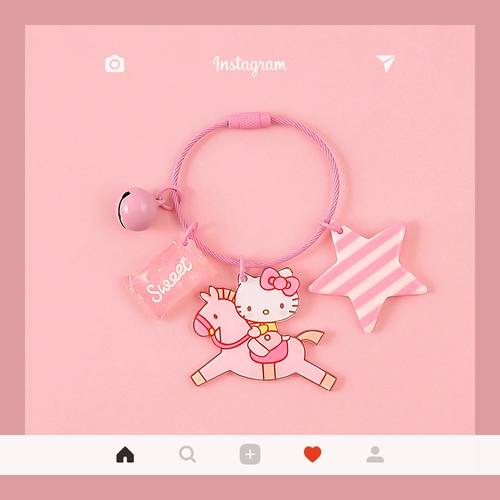 Hello Kitty, мультяшный брелок, брендовый аксессуар на рюкзак, ключи от машины