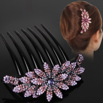 Disc Head Seven Teeth Inserts Comb Hair Clip Rear Brain Spoon Pan Hair Accessories Temperament Hairpin Elegant Balls head luxury upscale