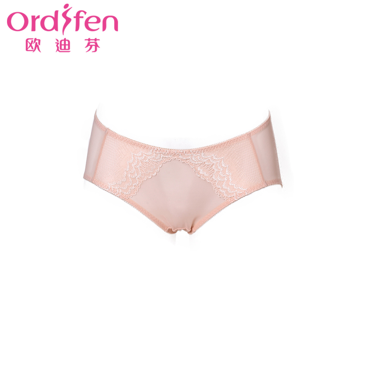 Odiffin trước mảnh ren thấp eo sexy miệng phẳng lưới sợi thoải mái thở quần phẳng góc womens quần lót XP6547.