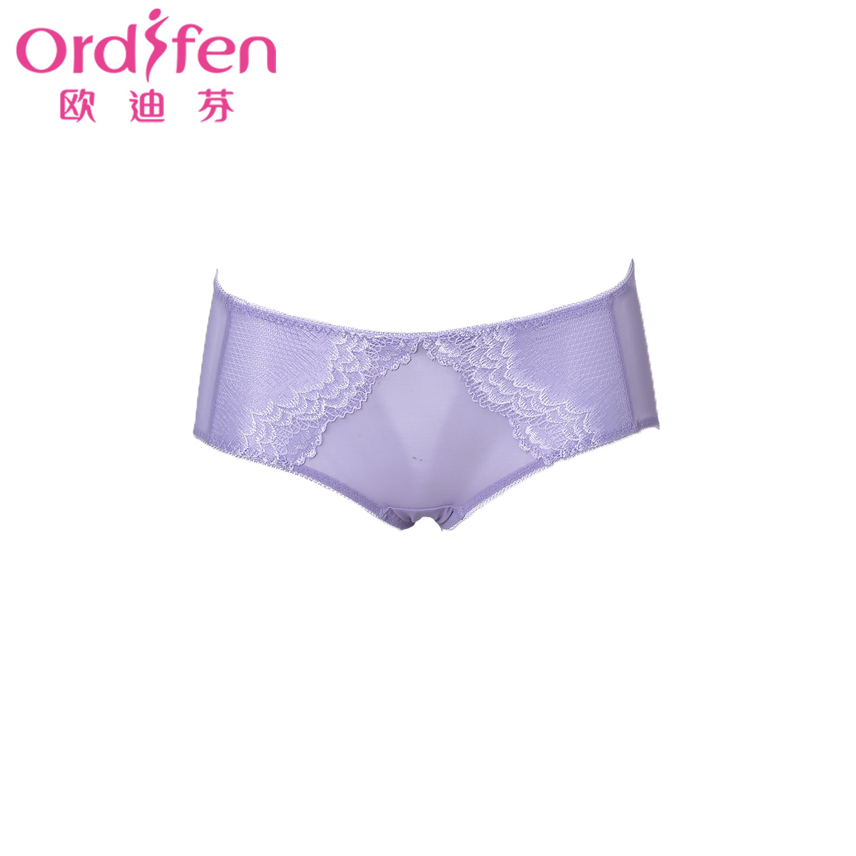 Odiffin trước mảnh ren thấp eo sexy miệng phẳng lưới sợi thoải mái thở quần phẳng góc womens quần lót XP6547.