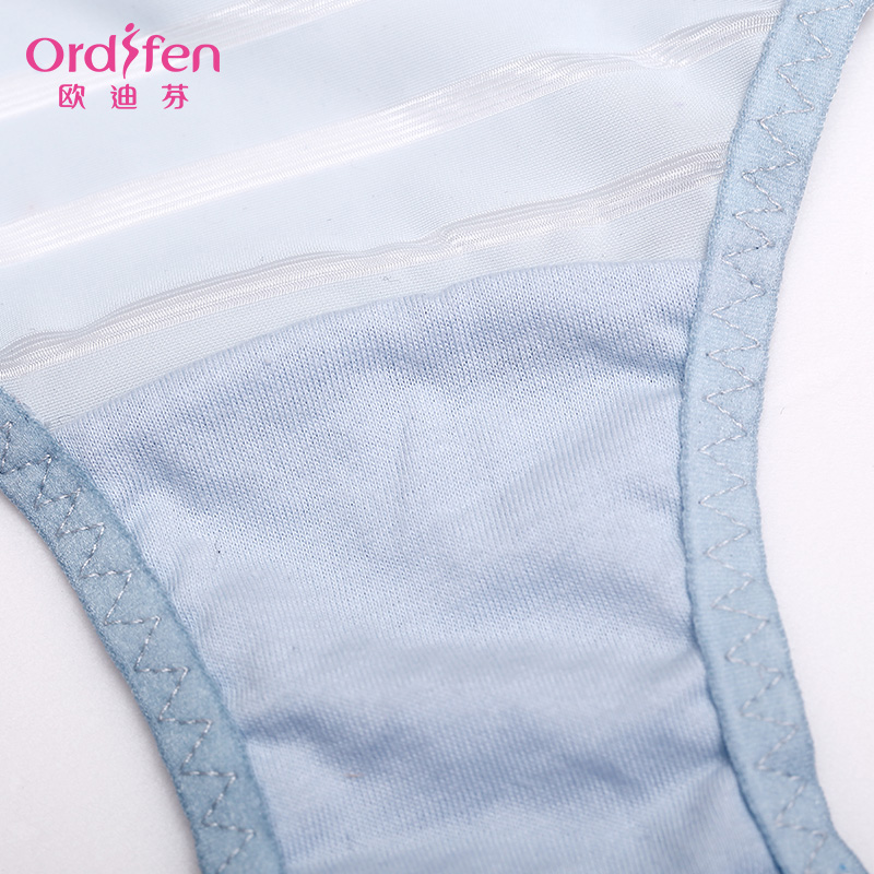 Odiffin Feather nhẹ Dòng Stylish Minimalist Lift thấp eo Womens Underwear nghi Flat-anglePants OP6520.
