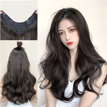 Wig female hair summer natural full full head curly hair straight hair dress fashion cos trend breathable one piece fluffy