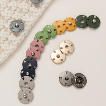 Cashmere woolen metal mother buckle hidden button invisible coat button round button large high-end accessories female