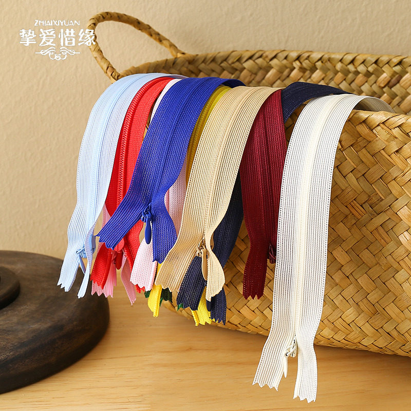 25CM-60CM Invisible zipper pillow Dress duvet cover pants pocket zipper dark chain clothing accessories