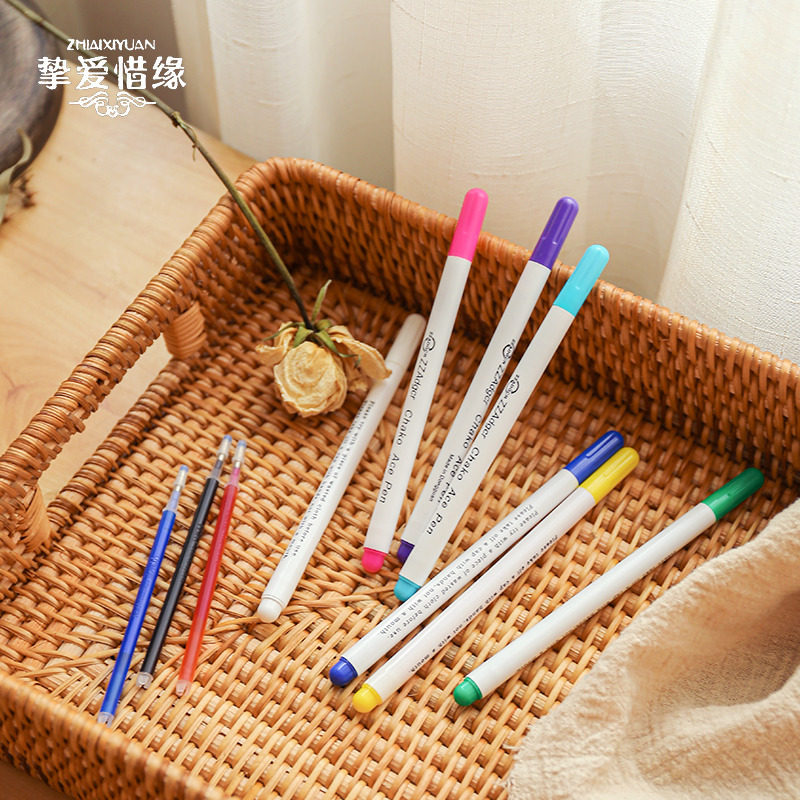 Tailor scribing high temperature gas heat elimination clothing special water-soluble pen hydrolysis color fading cross-stitch cloth with point fading