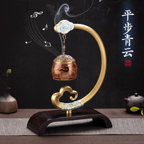 Park Ran Pingbu Qingyun hanging stove Zen home indoor music brass incense burner creative porch ornaments