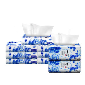 【首单+签到】花姿青花醇品家用抽纸6包