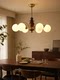 French Retro Living Room Chandelier, Nanyang Creative American-Style Dining Room Lamp, Solid Wood Mid-Century Style American-Style Study Bedroom Lighting Fixtures