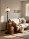 New Chinese Style 2026 New Model Song-Style Aesthetic Zen All-Copper Wabi-Sabi Floor Lamp Retro Study Standing Atmosphere Lamp