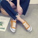 ins canvas shoes for women students 2024 summer new Korean version versatile ulzzang cloth shoes white shoes sneakers trendy