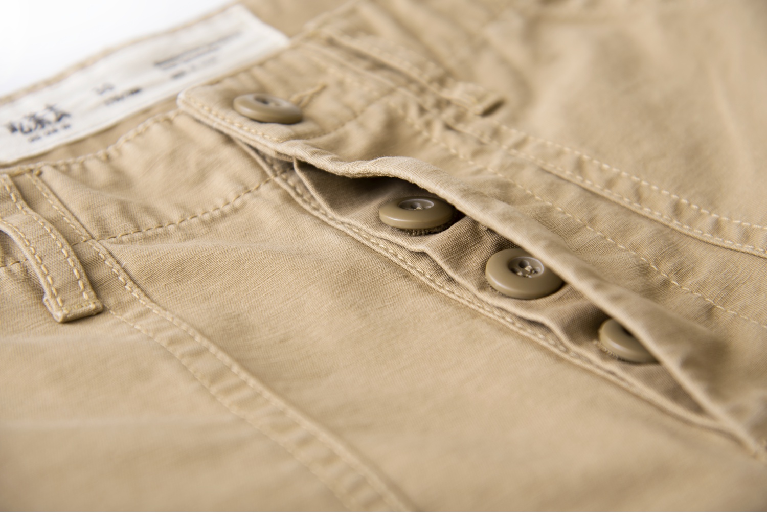 Ăn trà đến mùa xuân và quần short mùa hè, nước rửa cũ, cotton, quần năm quần tây nam
