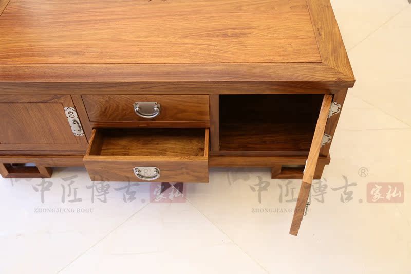 Trung Quốc smith Bogu mới Trung Quốc Hedgekey gỗ hồng mộc vuông bàn cà phê Phòng khách gỗ hồng mộc Su đồ nội thất cũ tro bàn trà - Bàn trà bàn tiếp khách văn phòng