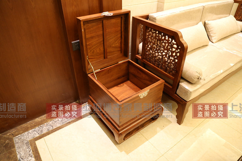 Bàn hiện đại mới của Trung Quốc Bàn cà phê Hộp Hedgekey gỗ hồng mộc nội thất tùy chỉnh Su đồ nội thất với góc sofa - Bàn trà bàn trà phòng khách
