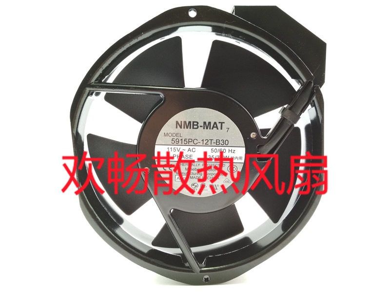 New NMB-MAT 5915PC-12T-B30 115V 35 32W Indoor Cabinet Cooling Fan