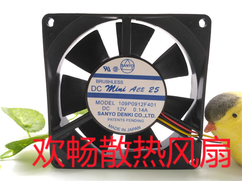 DC Mini Aec 25 109P0912F401 12V 0 14A 9cm 9025 power supply cooling fan