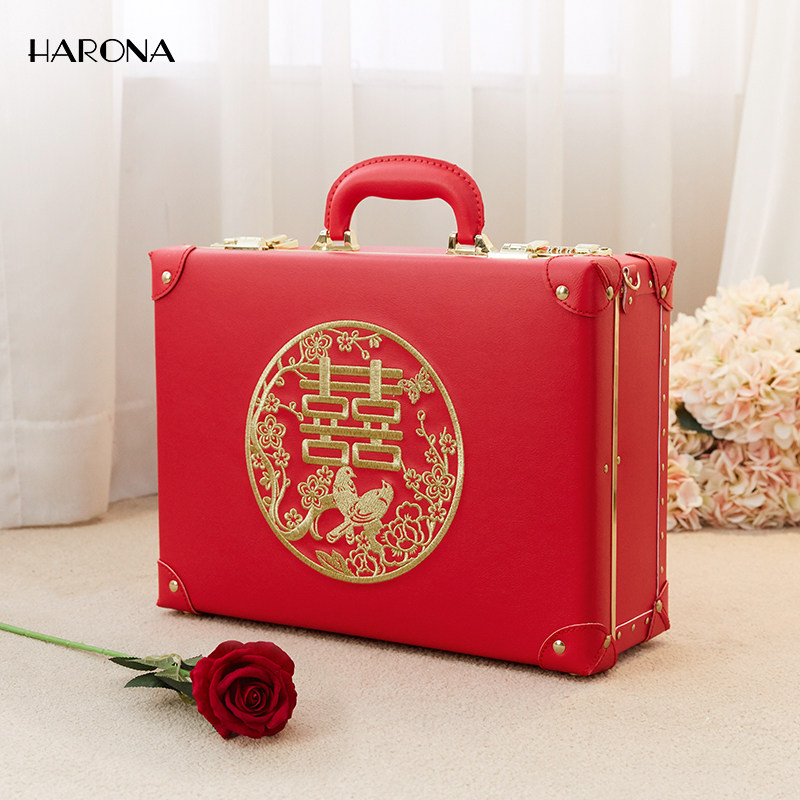 Han Rona Bride Bride Suite Broadbox Married Red Box Engagement Kit Handheld Code Box Downership Suite