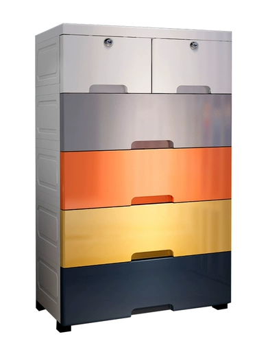 Много -слойный пластиковый ящик для хранения шкафа для хранения детского шкафа домашняя детская игрушка организует коробку детского хранения шкаф