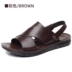 Dép mới đế dày chống trơn và dép nam mùa hè da nam giày đi biển dép nam cỡ lớn dép da nam - Sandal Sandal