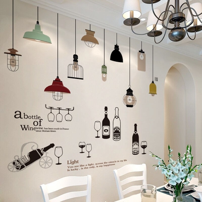 创意个性背景墙自粘装饰墙贴画