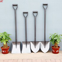  Handle snow shovel integrated small number fire iron shovel flat head iron shovel seed vegetables catch-up iron shovel iron handle iron
