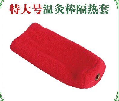 特大号纯铜温灸棒艾灸棒专用隔热套温炙器隔热垫防烫布套大棒布套
