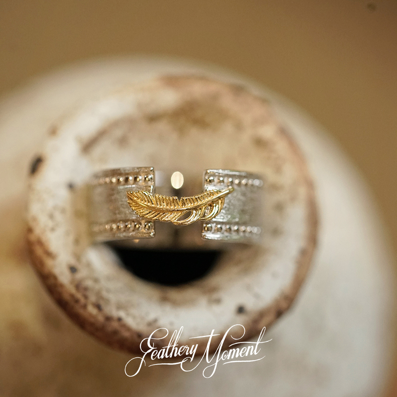 Fm Feather Is a 925 Silver Ring
