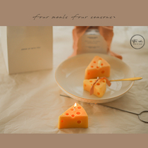 Cheese cake FmFs homemade scented candles Cute ins birthday creative fireworks Smoke-free girl heart