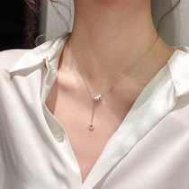 Zhou Dafu Huanmei titanium steel does not drop color transfer light extravagant necklace female damp mesh red collarbone chain small crowdsourced design sensins